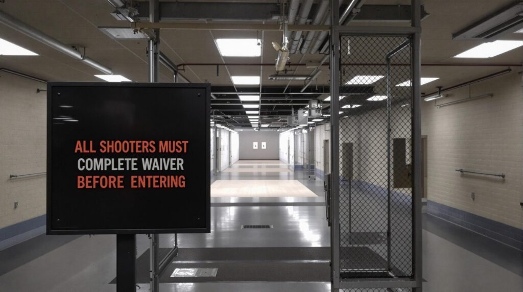All Shooters Must Complete Waiver Before Entering